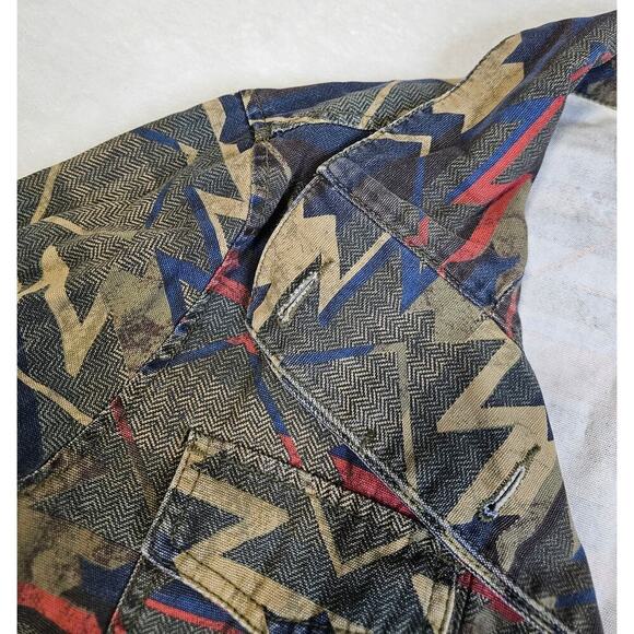 Ecote Urban Outfitters L Aztec utility military grunge look jackets. Drawstring - Picture 10 of 14